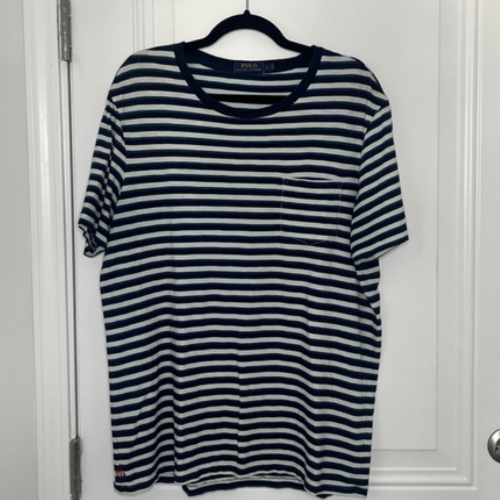Polo Ralph Lauren Striped T-Shirt | Size: Large